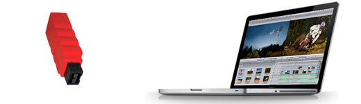 Adaptador para la conexión FireWire 400 de las nuevas MacBook