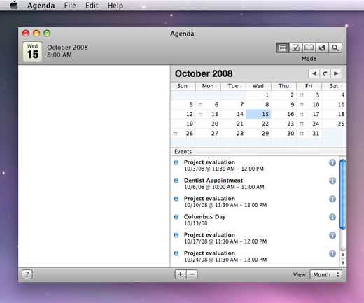 Agenda para Mac OS X, versión 4.0.5