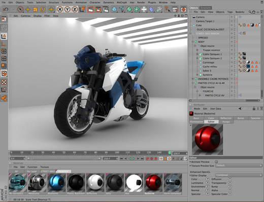 Cinema 4D R11 utiliza todas las ventajas de Leopard