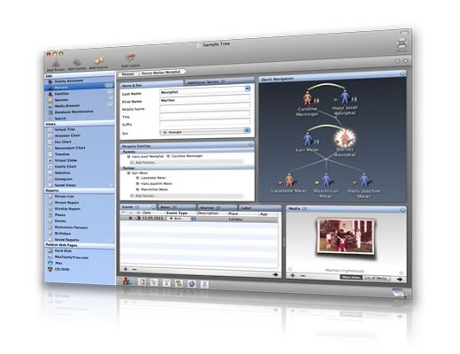 MacFamilyTree, un programa para mantener organizado el árbol genealógico