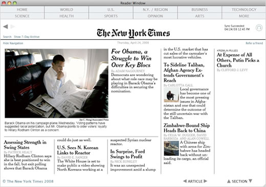 NY Times Reader ya tiene su versión beta para Mac
